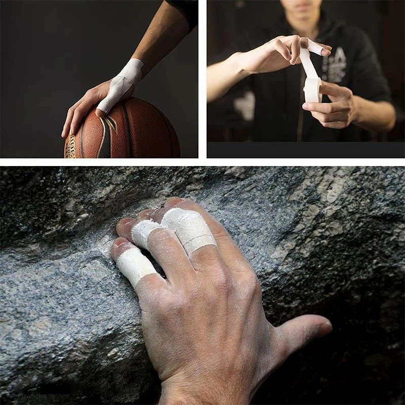 middle finger tape application